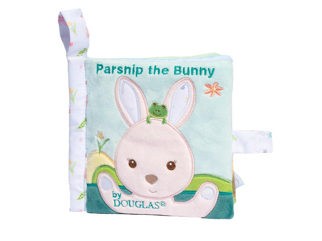 Douglas Toys Parsnip Pink Bunny Soft Activity Book, 6' Square