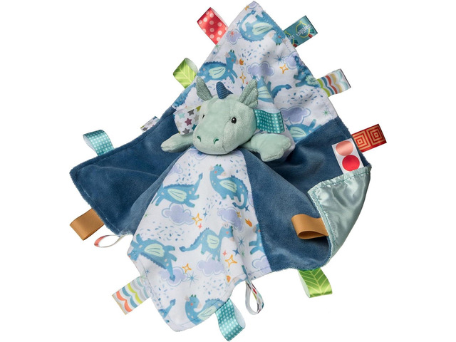 Mary Meyer Taggies Soothing Sensory Security Blanket, Drax Dragon, 13 x 13'