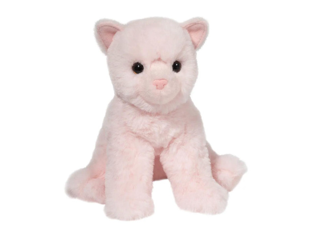 Douglas Cuddle Toys Mini Cadie Soft Pink Cat Plush Stuffed Animal, 6'