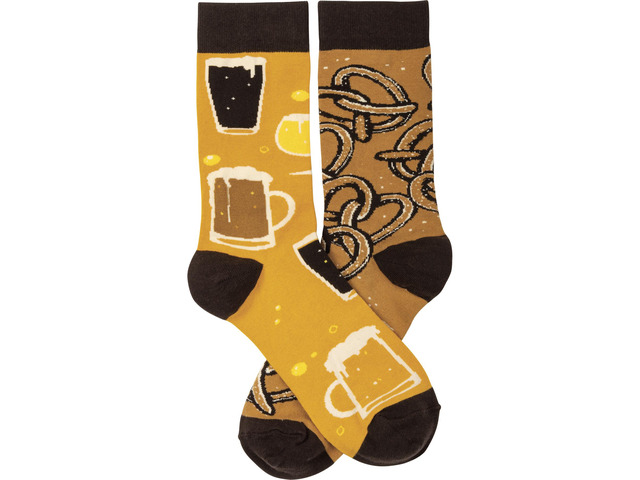 Primitives by Kathy Socks - Socks - Beer & Pretzels, One Size Fits Most
