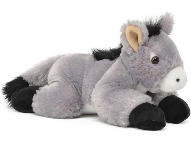 Unipak Flip Flop Donkey Plush Figure Toy Stuffed Animal Toy, 12-inch, Grey
