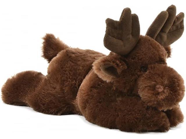 Unipak Flip Flop Moose Plush Figure Toy Stuffed Animal Toy, 12-inch, Grey
