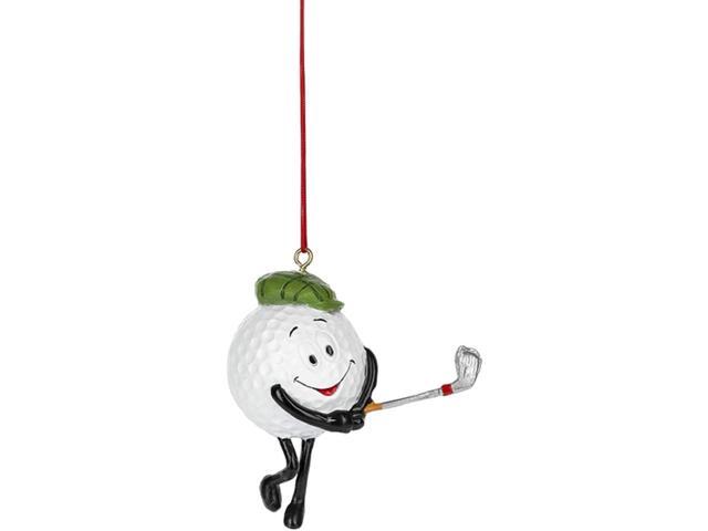 Ganz Golf Ball Player Chrismas/Everyday Ornament, Polyresin, 2.75 Inches Height