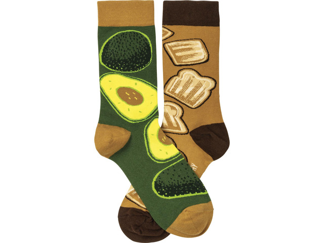 Primitives by Kathy Socks - Socks - Avocado & Toast, One Size Fits Most