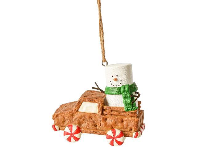 Ganz MX179707 S'Mores Graham Cracker Truck Decorative Hanging Ornament, 3 Inches