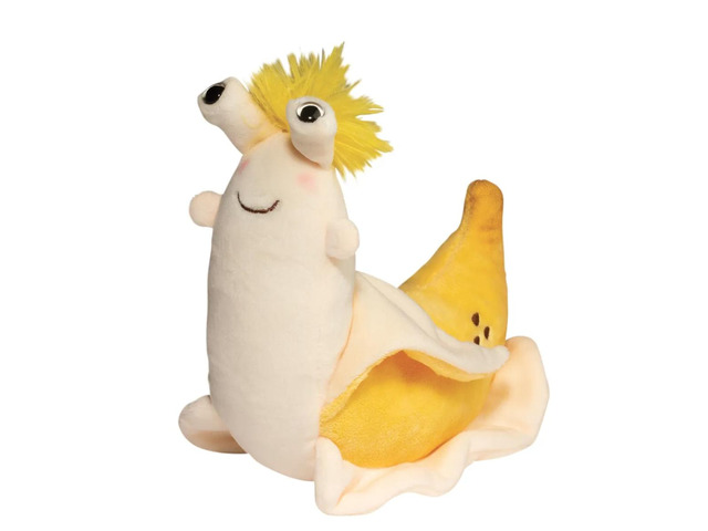 Douglas Vinnie Banana Slug Macaroon Plush Stuffed Animal Toy, 8' Long