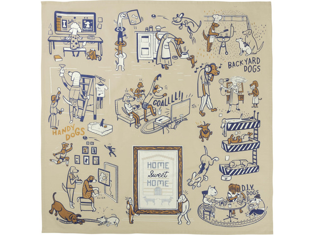 Primitives by Kathy Dish Towel - Home Sweet Home, Dog Lover