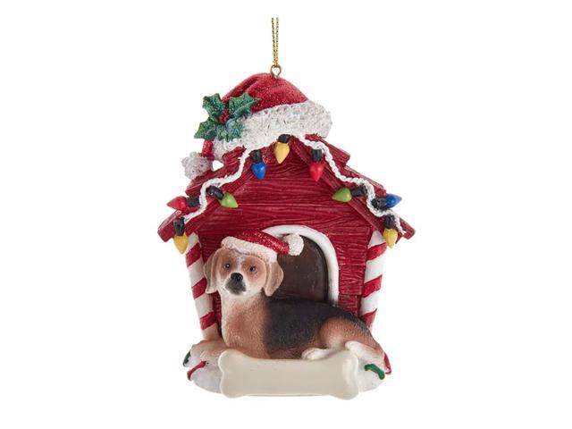 Kurt Adler Beagle With Dog House Ornament, 4'