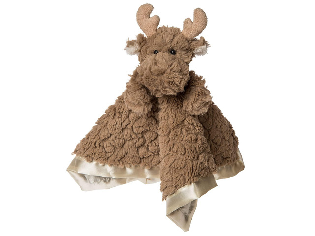 Mary Meyer Putty Nursery Stuffed Animal Security Blanket, 13 x 13-Inches, Moose