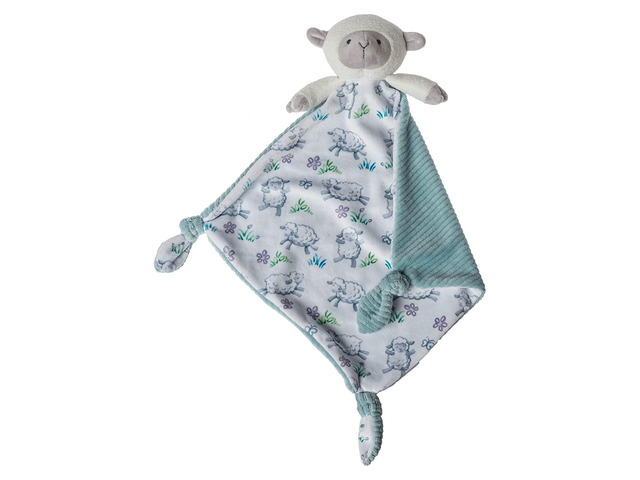 Mary Meyer Little Knottie Plush Toy, Lamb Blanket, 10' x 10'