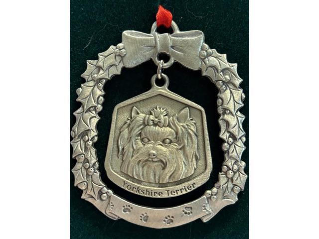 Yorkshire Terrier Yorkie Fine Pewter Dog Breed Ornament