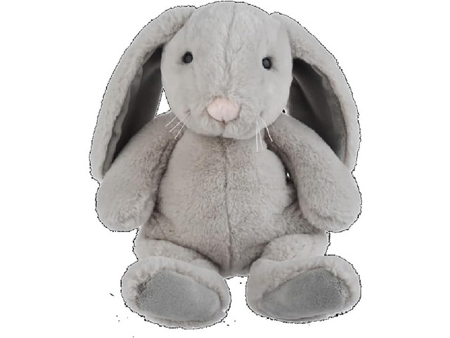 Ganz Cashmere Gray Bunny Plush Stuffed Animal Toy, 12-inches Height
