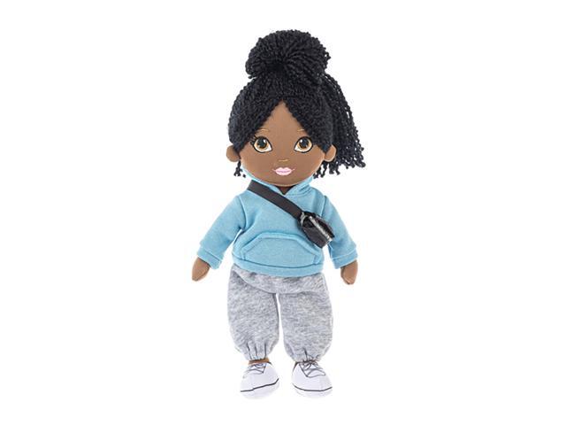 Ganz This is Me! Josie Stuffed Toy Ethnic Doll, 12' with Black Hair & Gym Outfit