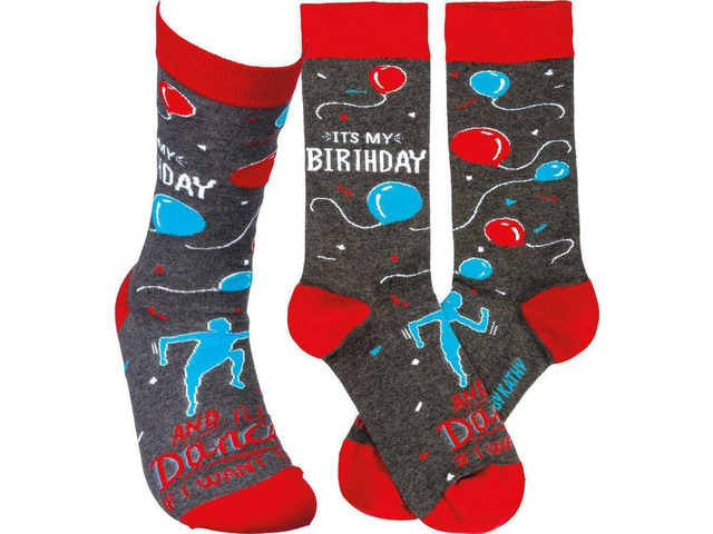 Primitives By Kathy Socks - It's My Birthday & I'll Dance If I Want To