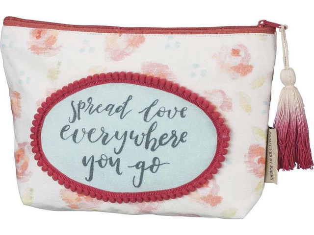 Primitives by Kathy Zipper Pouch - Spread Love Everywhere You Go