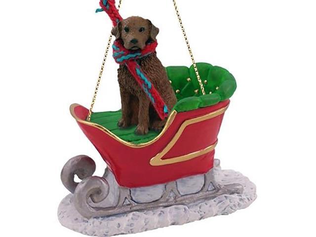 Conversation Concepts American Fox Hound Sleigh Holiday Ornament