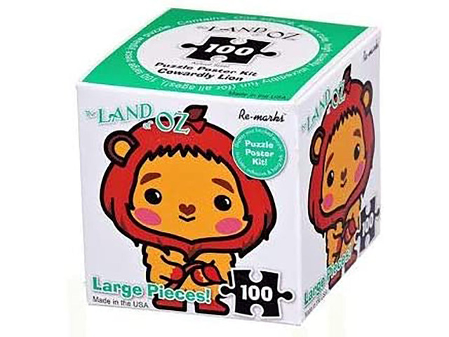 Re-Marks Wizard of Oz 100 Large Piece Puzzle Cube - Cowardly Lion
