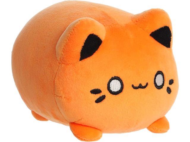 Aurora Enchanting Tasty Peach Kinetic Orange Meowchi Stuffed Animal, 7 in