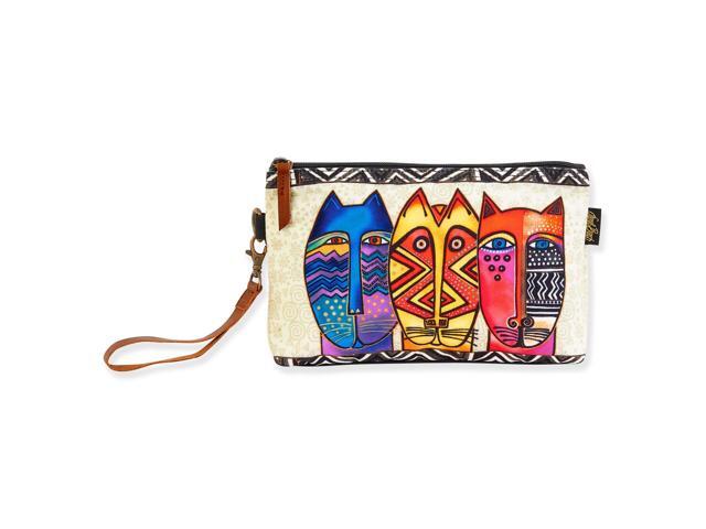 Women's Laurel Burch Cats Felines Wristlet, Native Cats