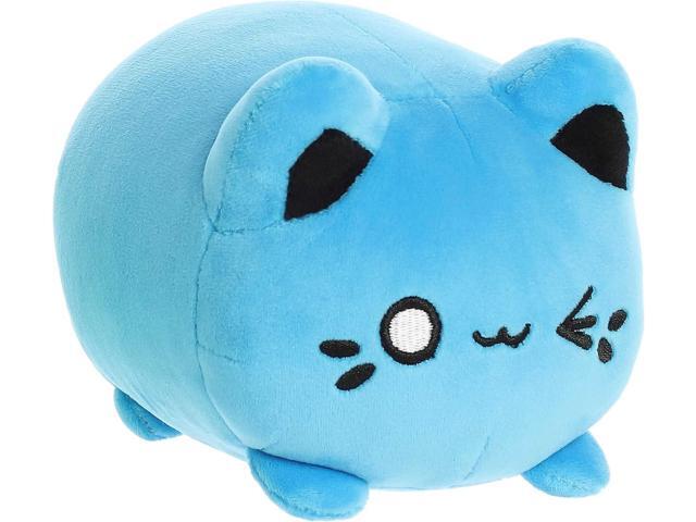 Aurora Enchanting Tasty Peach Electric Blue Meowchi Stuffed Animal, 7 in