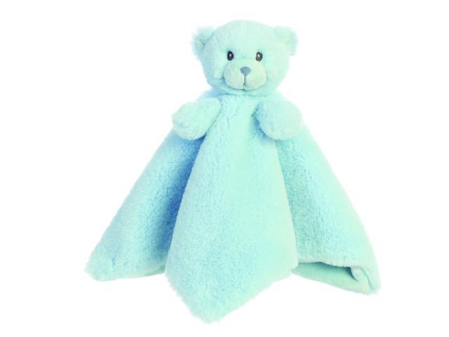 ebba My First Teddy Small Lil Luvster Plush Stuffed Animal Baby Blankie Blue