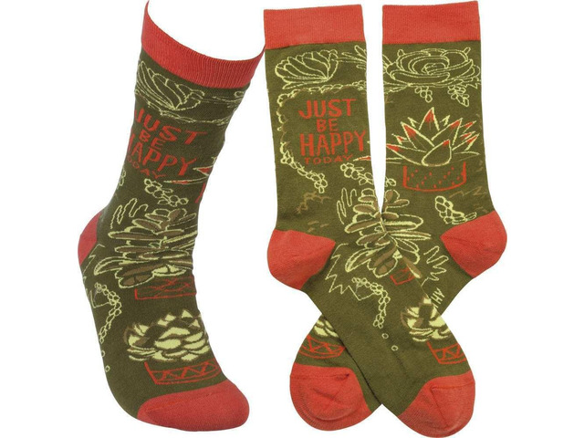 Primitives By Kathy Socks - Just Be Happy Today