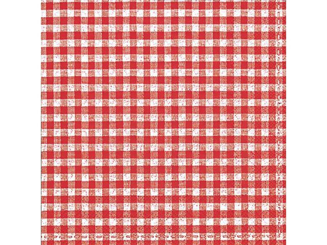 Celebrate the Home Vichy Bavaria 3-Ply Paper Cocktail Napkins, 20, Red Gingham