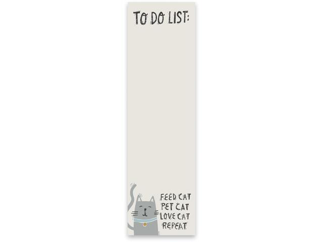 PBK Magnetic List Notepad, to Do List: Feed Cat Pet Cat Love Cat Repeat