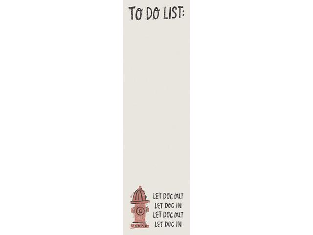 List Notepad Magnetic 60 Pages - Let Dog Out Let Dog In, 9.5'