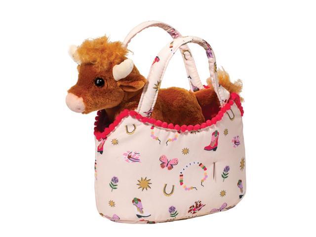 Douglas Pals Bestie Westie Sassy Pet Sak w/ Highland Cow Stuffed Animal Toy, 7'