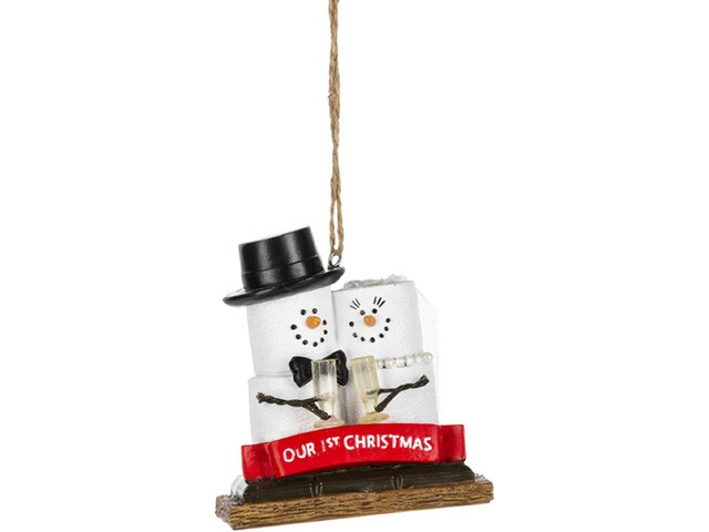 Ganz MX185730 S'Mores Ornament - Our 1st Christmas, 3.38-inch Height