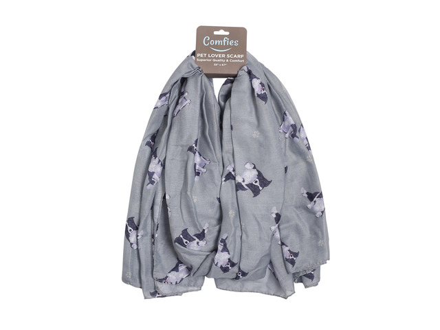 Border Collie Dog Lover Scarf - All-year-round scarf, Lightweight material,