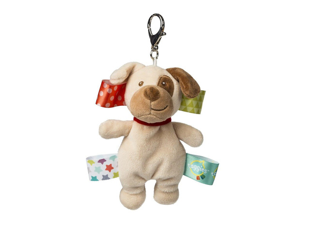 Taggies Plush Stuffed Animal Backpack, Purse, Bag Charm, Buddy Dog, 6'