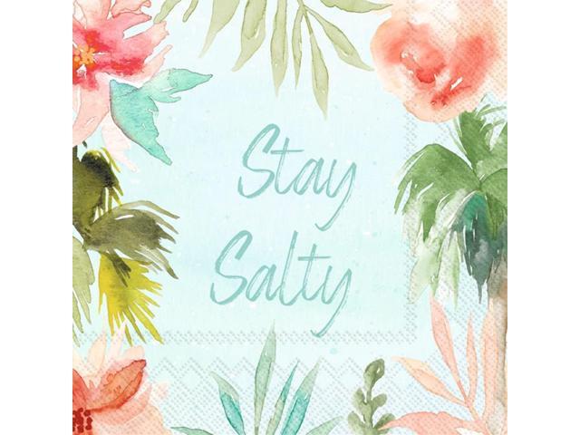 Boston International 5 x 5 in. Paper Cocktail Napkin Miami Beach - Pack of 20