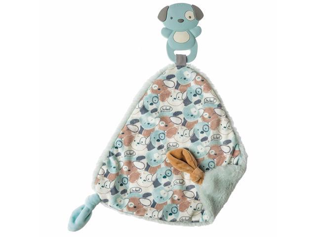 Mary Meyer Chewy Crew Soothing Baby Teether Lovey, 10-Inches, Puppy