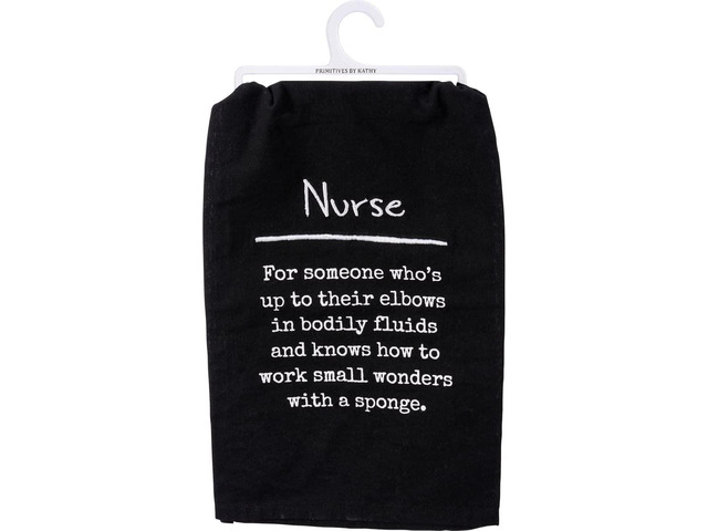 Primitives by Kathy Kitchen Embroidered Dish Towel - Definition: Nurse