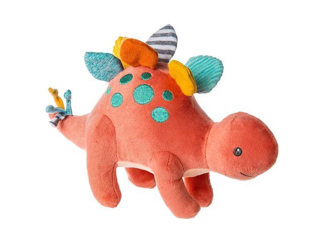 Mary Meyer Pebblesaurus Stuffed Animal Soft Toy, 10-Inches, Coral Dinosaur
