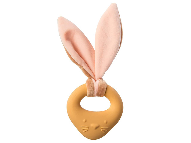 Mary Meyer Leika Silicone Baby Teething Toy, 9-Inches, Little Bunny