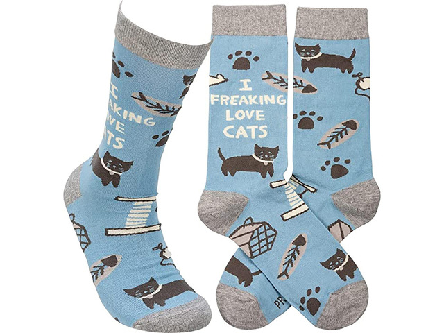 Primitives by Kathy 113730 - I Freaking Love Cats Socks