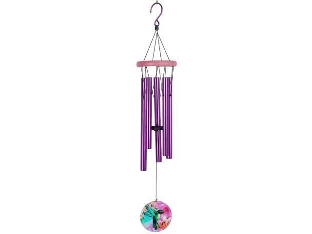Spoontiques 13921 Hummingbird Wind Chime, Purple