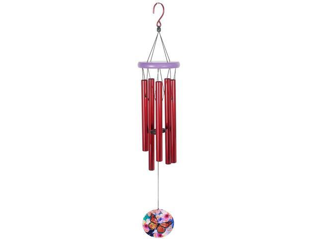 Spoontiques 13920 Butterfly Wind Chime, Red