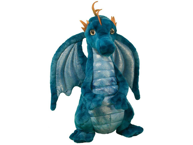 Douglas Zander Blue Dragon Plush Stuffed Animal, 12'