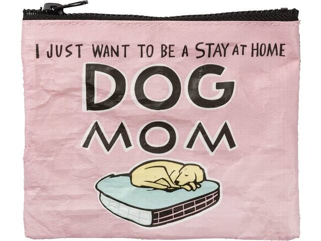 Primitives by Kathy Women's Zipper Wallet Coin Purse Stay Home Dog Mom