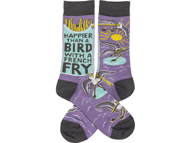 Unisex Primitives by Kathy Socks - Happier Than A Bird With A French Fry