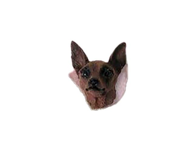 Conversation Concepts Miniature Pinscher Red and Brown Post Earrings