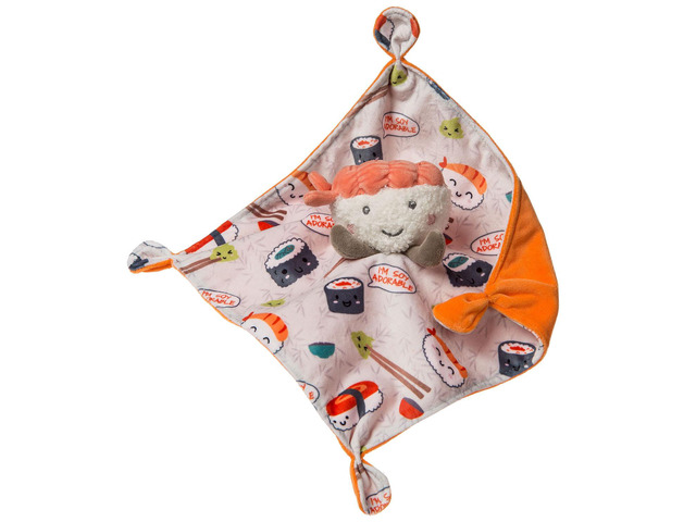 Mary Meyer Sweet Soothie Security Blanket, 10 x 10-inches, Sushi