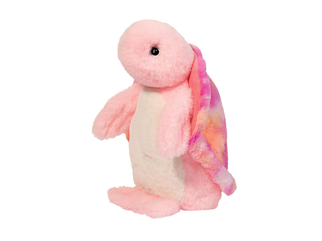 Douglas Toys Lillie Pink Tie Dye Turtle Soft Plush Stuffed Animal Toy, 10'