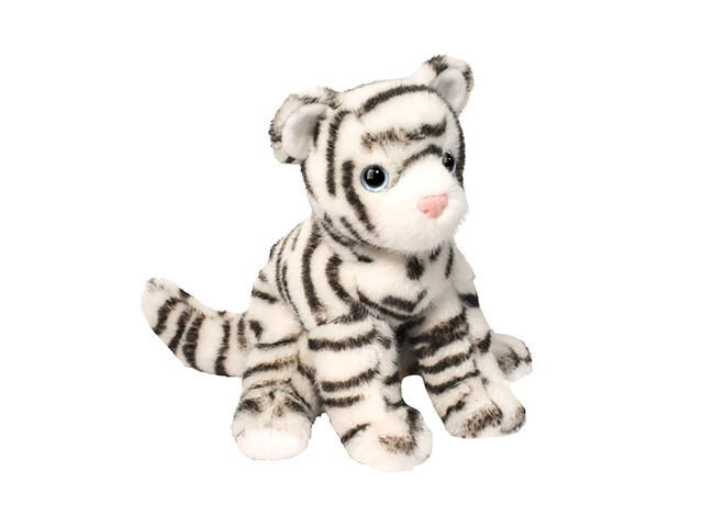 Douglas Toys Zippie White Tiger Mini Soft Plush Stuffed Animal Toy, 7'