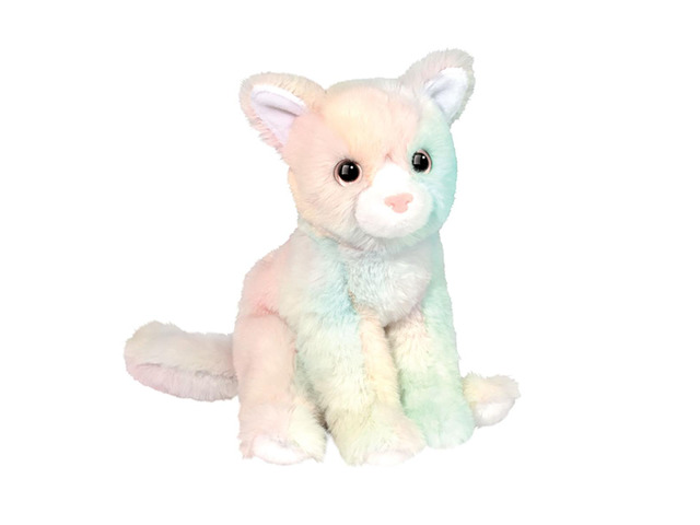 Douglas Cuddle Toys Pixie Rainbow Cat Mini Soft Plush Stuffed Animal, 6'