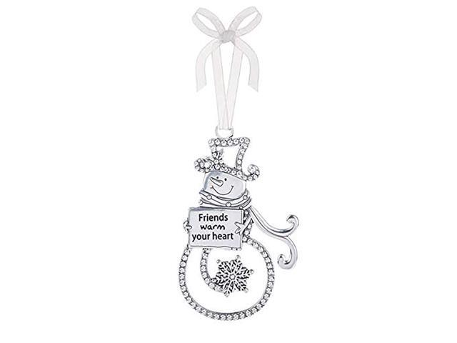 Ganz Ornament - Friends Warm Your Heart - Silver